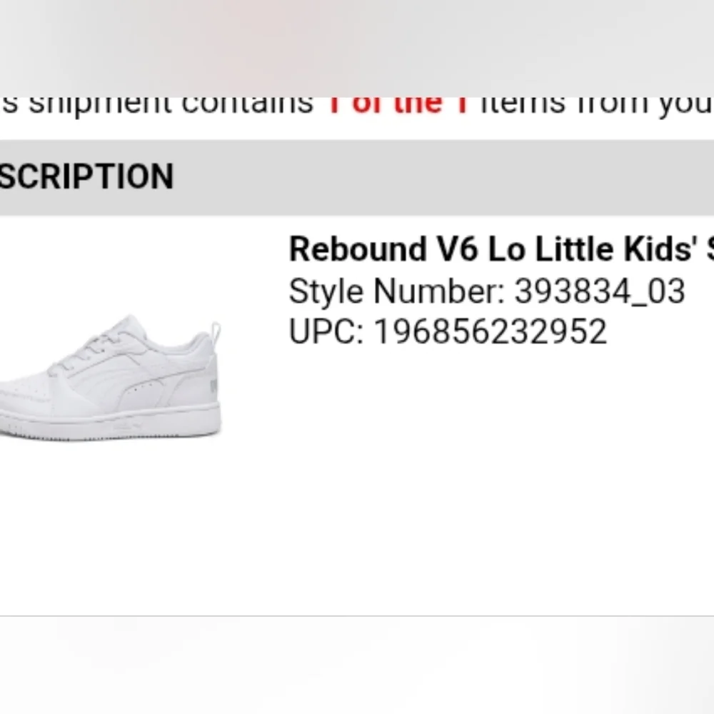 Puma Kids White Sneakers